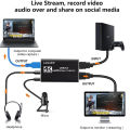 ZasLuke Game Capture Card3.0 Audio Video with HDMI Loop-Out 1080P 60FPS Live Streaming HDMI Capture. 