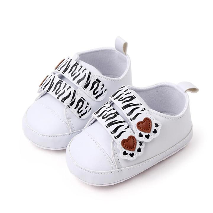 Yfashion Cartoon Footprint Baby Shoes for Boys Girls Casual Breathable Non-slip Soft Sole Toddler Shoes color