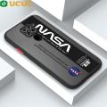 UCUC for Redmi Note 9 Back Cover Stripe NASA Frosted Transparent Hard Phone Case Thin Shockproof Full Cover Camera Protect Case. 