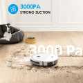 CHIGO intelligent automatic sweeping robot mopping, vacuuming and mopping three-in-one SunshineFace Robot Vacuum Cleaner, 3 in 1  Robot Vacuum Cleaner with 3000Pa Suction Water Tank Sweeping Mopping Robotic Vacuums Hoover for Hard Floor Carpet Pet Hair, |. 