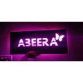 Glowing Name on Wood sheet. 