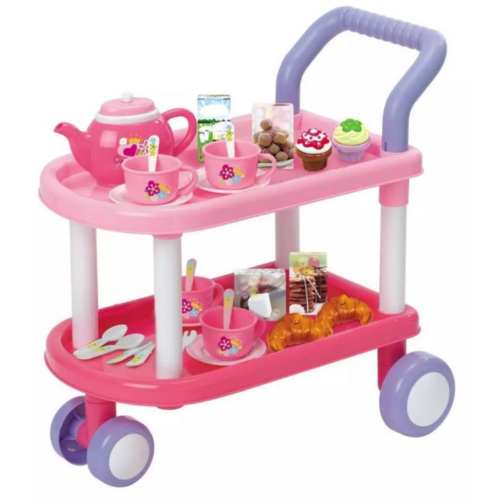 My Little Trolley Tea Cart Set - Perfect for Imaginative Tea Parties Toy For Kids