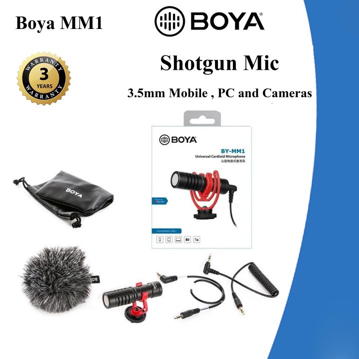 3 Years Warranty BOYA Directional Mic BYMM1 MM1 OnCamera Video Microphone Daraz.pk