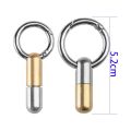 Multi-function Outdoor Stainless Steel Cutting Tool Capsule Knife Key Ring Pendant Tinying Mini Tools. 