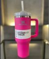 Stanley Quencher H2.0 FlowState™ 40oz Fuchsia Pink Sustainable Hydration Tumbler - Ultimate Temperature Control Coffee Mug for Eco-Conscious Adventurers. 