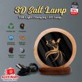 SUFI 3D Acrylic Sheet Printed 7 Colors Changing USB Himalayan Salt Lamp for Home Decoration | Alice Mart. 