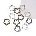 St. kunkka 10Pcs Alloy Bead Frame Retro Flower-Shaped Bead Frame for DIY Jewelry Accessories. 