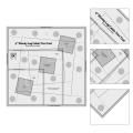 Yohomego Quilt Ruler Templates for Log Cabin Trim Drawing, Craft, Sewing, DIY, and Quilting Projects. 
