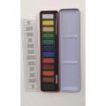 12 watercolor solid paint iron box set. 
