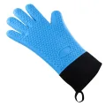 Premium Oven Gloves Insulated Long Anti-scalding Mitts for Cooking black. 