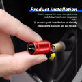 4pcs Car ire Vale Cap yre Stem Coer Air ust ire Wheel im For odge Charger ellcat Challenger Journey n. 