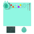 Silicone Craft Mat with Cup for Painting, Art, Handmade, Crafts, Sewing and Scrapbooking. 