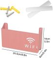 WiFi Router Storage Box,Creative Multi-Function Router Storage Box,No Punching Wall Hanging Router Hider Box for Home  and Office Use. 
