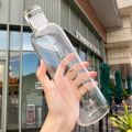 Good day Xiaohongshu's same style high-looking time scale cup transparent plastic cup leak-proof simple internet celebrity water cup 500ML. 