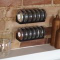 6 pcs Spice Rack Masala Jar Seasoning Cans Kitchen Cylindra Spice Rack Condiment Bottles. 
