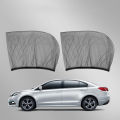 Vividaea Car Window Insect Screens 2pcs Car Window Ultimate Uv Protection Mosquito Net Curtain for Front Rear Windows Ideal for Mosquito-proof Car Window Screens. 