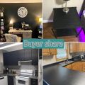 Black Wood Contact Paper Peel and Stick Self-Adhesive Wallpaper,Decorative Vinyl Film for Countertop Cabinets,Easy to Clean. 
