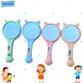 China 2 in 1 Massage Cat Paw Style Hairbrush  with Mirror on Backside  Cute Kitty Cat Shape Hair Brush for all Kids. 