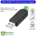 USB To RS485 LAN Converter Adapter Fits USB 2.0 USB 1.1 Support Win7 XP Vista Linux Max 1200M Communication Distance RS485 Adapter by Electrica. 