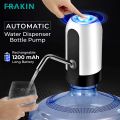 FRAKIN Portable Water Bottle Pump, Universal Bottle Electric Water Dispenser with Switch and USB Charging, for Camping, Kitchen, Workshop. 