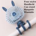 500mAh Stroller Fan Personal Portable Desk Handheld Baby Bed Car Seat Fan USB Rechargeable Fan Mini Stroller Accessories. 