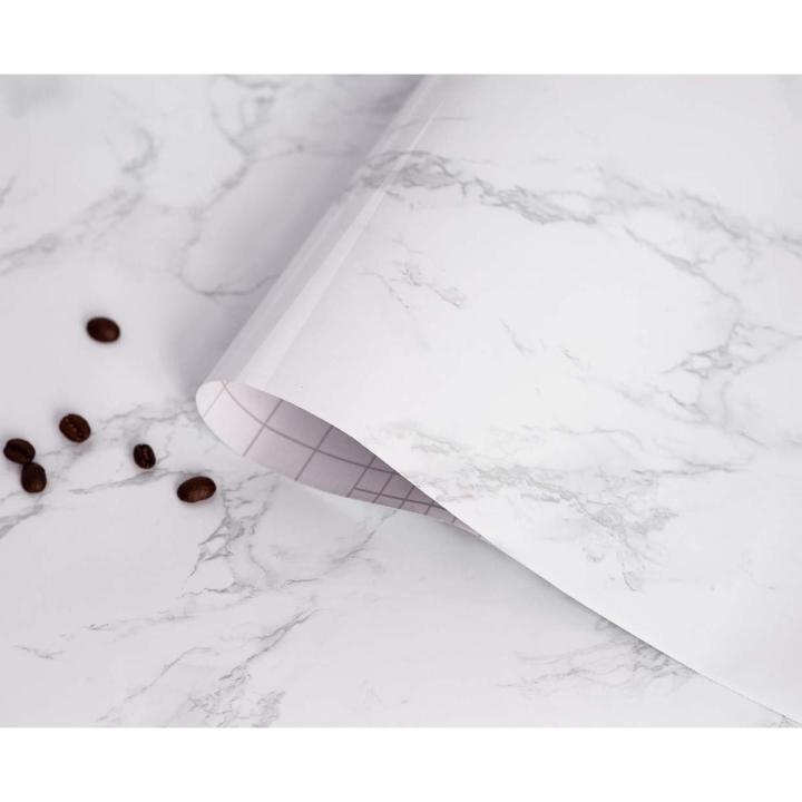 Marble Sticker Thicken Waterproof Self-Adhesive for Countertops Removable Peel and Stick Wallpaper Wall DIY Design for Kitchens