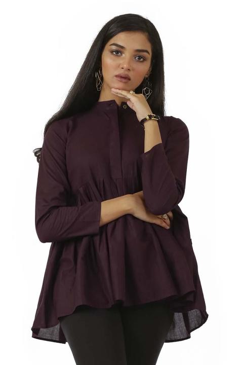 EGO%20Winter%20Collection%202019%20%20Flying%20Eagle%20%20Dark%20Purple%20Cotton%20Kurti%20For%20Women%20-%20Image%206