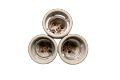 3 Pcs versatile Porcelain E27 Lamp Holder Classic Design (10 Amps, 40mm Diameter, 50mm Height).. 