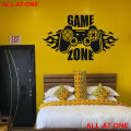 ALL-AT-ONE # 46 (" GAMING ZONE ") Self-Adhesive, Vinyl (pvc), Waterproof, Wall Decal, Art Sticker For Computer Room, Gaming Room, Bedroom, Their Door,  And To Gift Your Friends And Relatives.. 