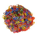 200 Rubber Bands Soft Elastic Pack  for Kids Hair Bands  in Multicolors. 