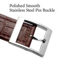 17mm 19mm Strap for Swatch Genuine Calf Leather Watch Band Black Brown White Waterproof Stainless Steel Clasp Men Women Business. 