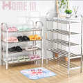 Stainless Steel Shoes Rack Shoe Organizer Storage Shelf 4, 5 and 6 Tiers / Layers, Shoes Rack for Bedroom Hallway Entryway, for Boots/High Heels/Slippers - HomeIN. 