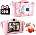Best Kids Mini Digital Camera with Protective Silicone Case & SD Card - Perfect Selfie, Photo, and Video Gift for Girls and Boys. 