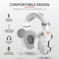 Trust Gaming Headset GXT 322W Carus with Microphone, Adjustable Headband and Flexible Mic, Wired, 1 m Nylon Braided Cable, for Xbox One, Xbox Series X, PS4, PS5, Nintendo Switch - Snow Camo. 