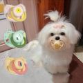 Practical Bite Resistant Pet Silicone Pacifier Soft Silicone Clean Puppy Toys Chewing Pacifier Dogs Toys Cat Pacifier Dog Molar Toy Grinding. 