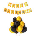 Golden Happy Birthday Banner For Golden Birthday Banner Set. 