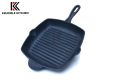 Cast Iron Grill Pan 10.25" (26 CM), krucible kitchen, Naturally Non Stick, Cook and Serve,. 