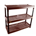 Plastic Shoe Rack Kitchen Stand Lightweight Shoe Organizer Entryway Hallway Closet Brown. 