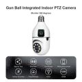 GSS E27 1080p Smart Home Security Camera, E27 Light Bulb WiFi IP Camera with 1 Million Ultra Clear Lens, Infrared Night Vision, and SD Card Slot. 