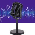 OUMERY Vintage Microphone Prop,Plastic Fake Microphone,Retro Microphones for Costume & Role Play,Antique Microphone Stage. 