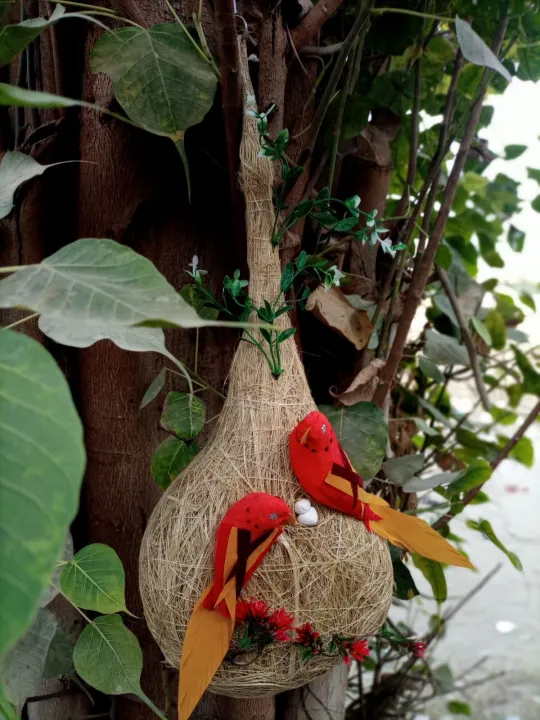 Customized%20Handmade%20Artificial%20beautiful%20Bird%20nest,%20with%20Bird%20Egg%20Decorative%20Nest,%20excellent%20Decor%20Hanging%20Nesting%20Hand%20Woven%20Natural%20Humming%20Bird%20Nest%20Hut%20for%20Window%20Home%20Garden%20Tree%20Outdoor%20Event%20and%20Decoration%20-%20Image%205