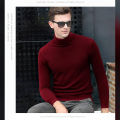 Full Sleeves High Neck Lycra body fitter /Sweater/ warmer /inner wear/ turtle-neck for winter ( unisex) hi neck maroon. 