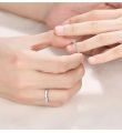 Korean TV drama My Demon Kim You Jung Same Style Zircon Men's and Women's Open Ring Adjustable Gift SONG KANG Couple Rings Fans. 
