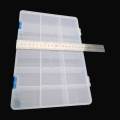 18 Portions Transparent Plastic Storage Box For Jewelry or Electronic Components. 