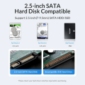 Orico 25PW1-U3 2.5 Inch USB 3.0 Micro-B Hard Drive Enclosure. 