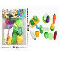 Realistic Sliceable Fruit and Vegetables Cutting Play Toy Set with Velcro. 