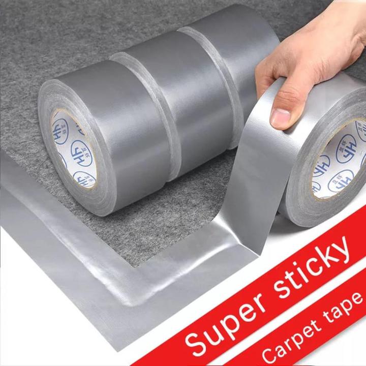 Super Sticky Cloth Duct Tape Carpet Floor Waterproof Tapes High Viscosity Silvery Grey Adhesive Tape DIY Home Decoration 5meter