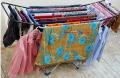 Folding Rust Proof Cloth Dryer Stand 6.3 feet Length - Weather Resistant, Long Lasting, Light Weight. 