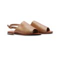 Brown Flat Sandals for Women. 
