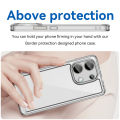 Lereach For Xiaomi Redmi Note 13 Pro 4G Note 12 Note 11 Pro 4G Luxury Silicone Cover Circular Frame Clear Precision TPU Lens Cap Phone Case. 